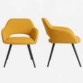 Sedia in tessuto con gambe in metallo