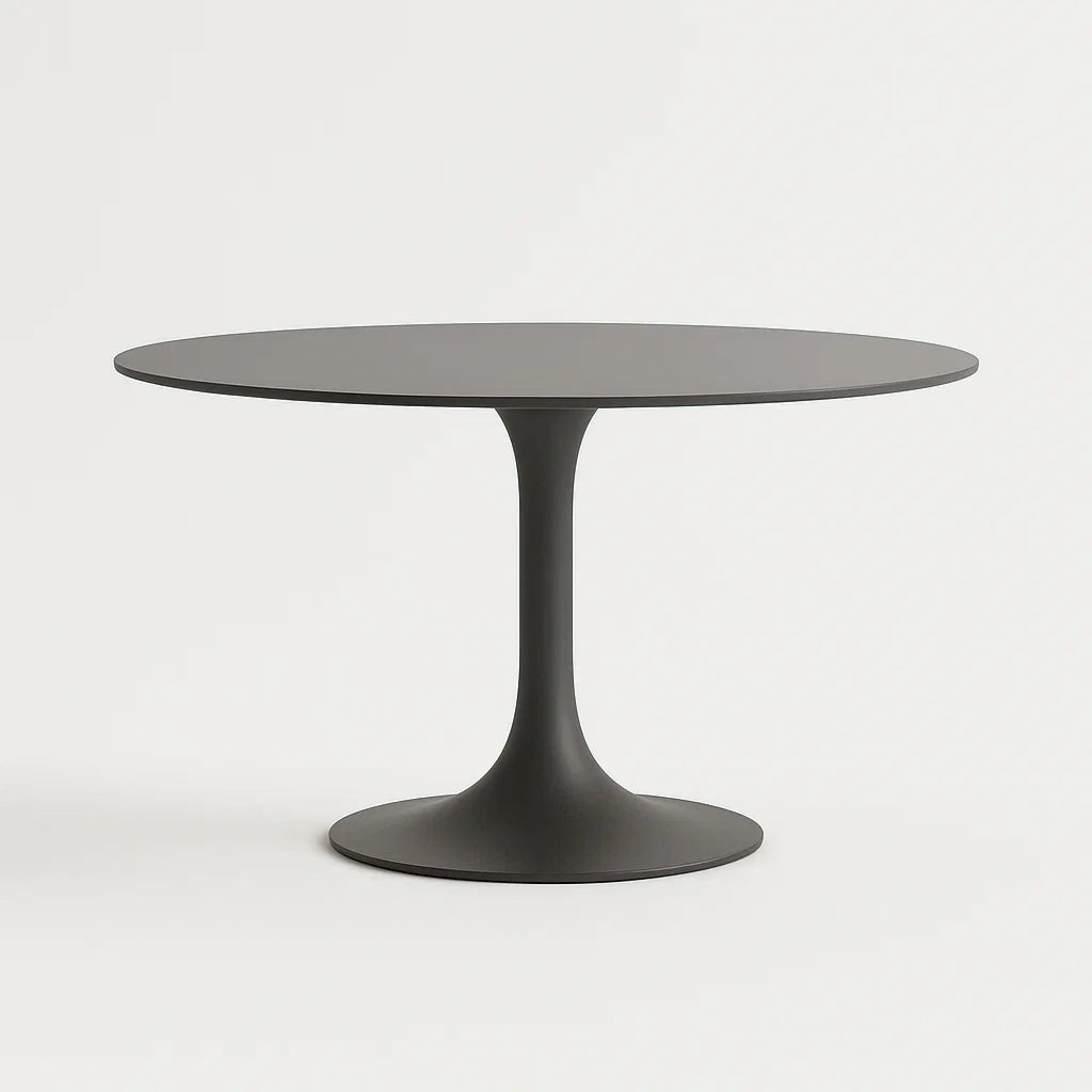 Tavolo rotondo metallo nero diametro 100 cm