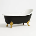 Vasca da Bagno Freestanding Ghisa con Piedini in Ottone 170x75 cm