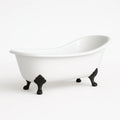 Vasca da Bagno Freestanding in Acrilico con Piedini Neri