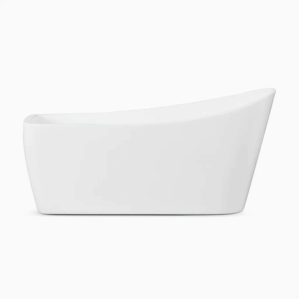 Vasca da bagno freestanding in acrilico bianca