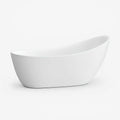 Vasca da bagno freestanding in acrilico bianco