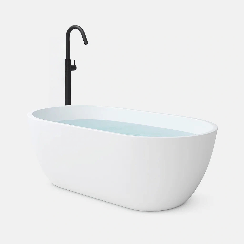 Vasca da Bagno Freestanding in Acrilico Bianco